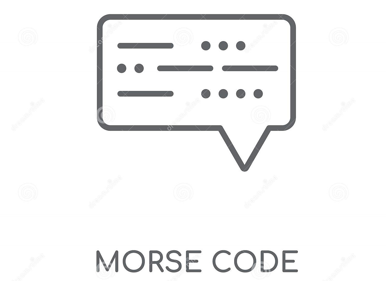 morse code logo